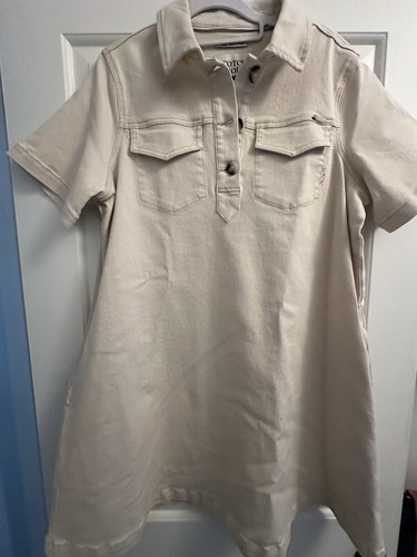 Abito denim crema scozzese - , e