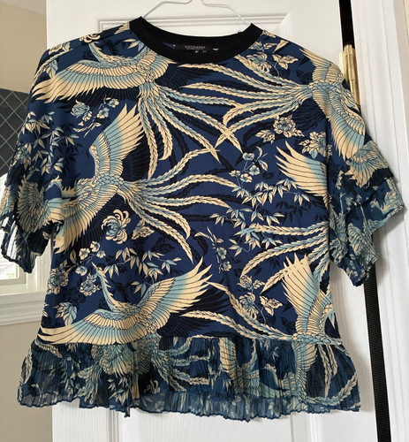 Top stampato blu scotch soda - top,