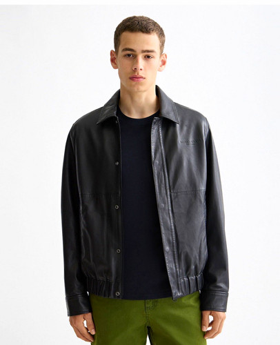 Giacca pelle nera - giacca,